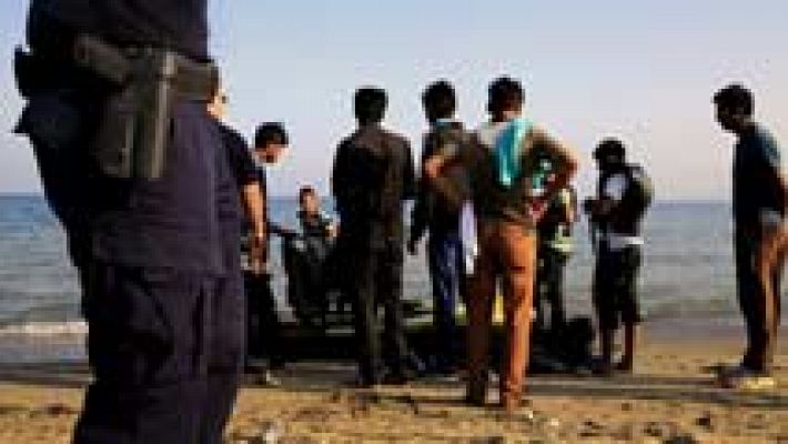 Telediario 1 - Más de la mitad de los inmigrantes que intentan alcanzar Europa lo hacen a través de las costas griegas