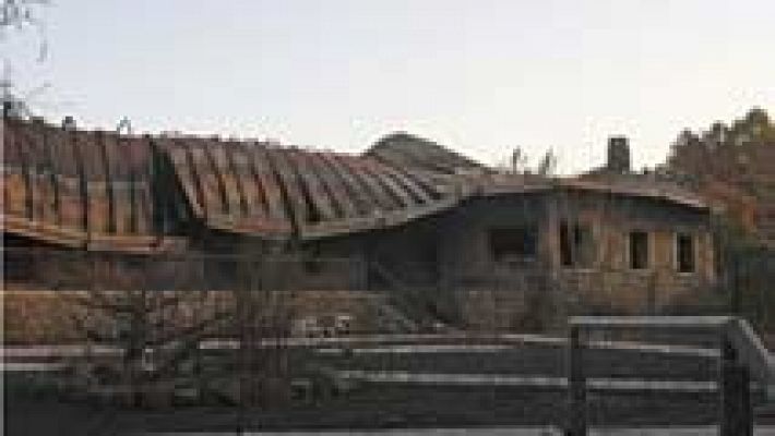 Telediario 1 - El turismo rural es uno de los sectores más afectados tras el incendio en Hoyos