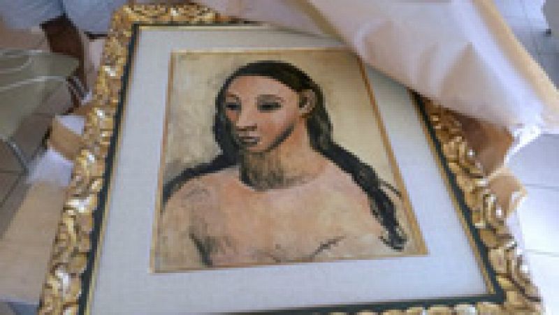 La obra de Picasso 'Cabeza de mujer joven' ya está en Madrid