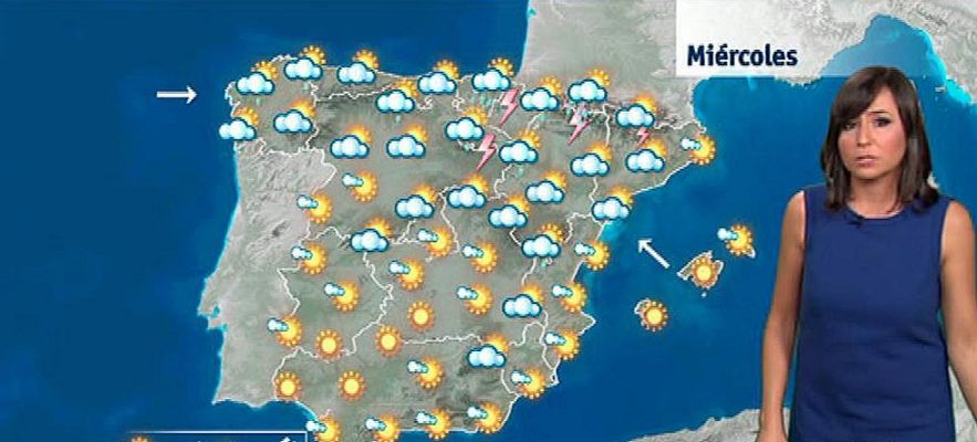 El tiempo - El frente frío que entra por el oeste trae tormentas y desce