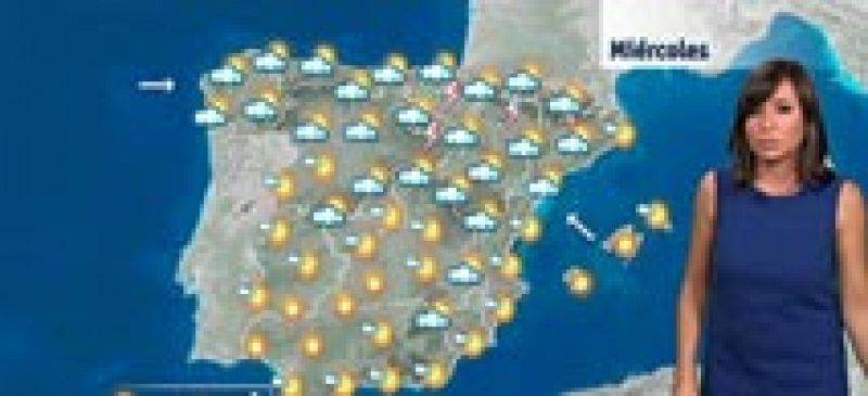 El frente frío que entra por el oeste trae tormentas y descenso de temperaturas