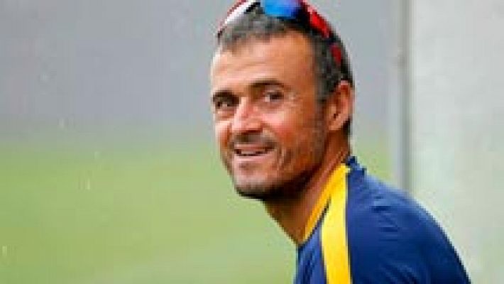 Telediario 1 - Luis Enrique no desvela si Pedro será titular en la Supercopa de España