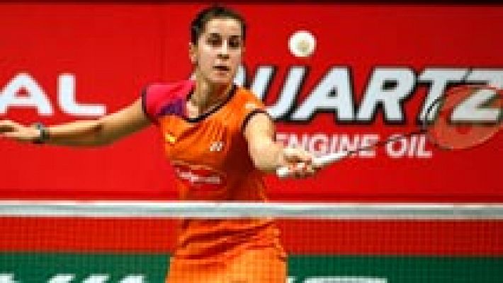 Telediario 1 - Carolina Marín avanza a cuartos de final con sufrimiento