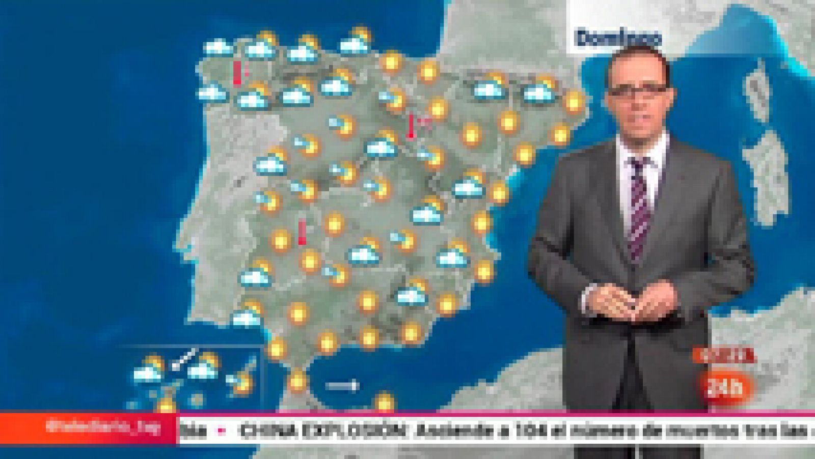 El tiempo: Cielos nubosos en el noroeste peninsular | RTVE Play