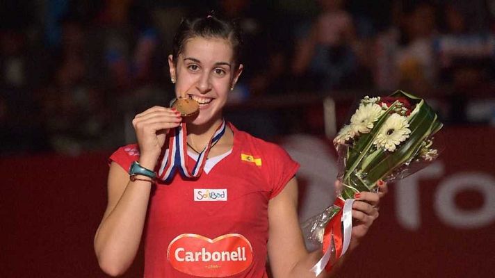 Bádminton - Cto. del mundo Jakarta (Indonesia). Semifinal: C. Marín-Sain