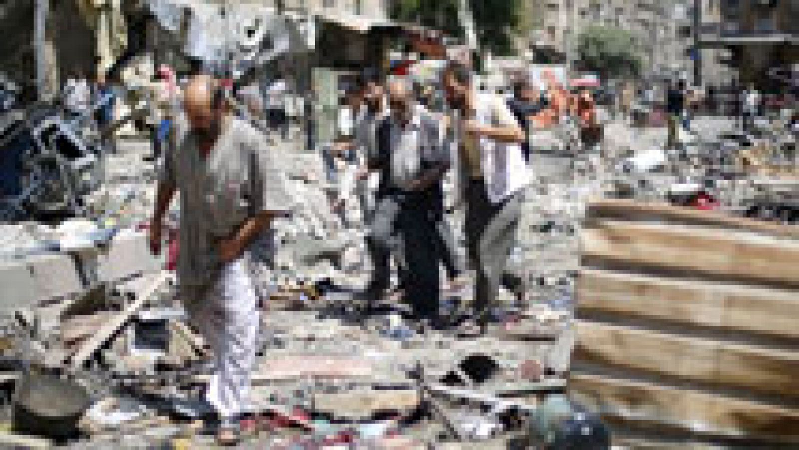 Telediario 1: Al menos 82 muertos en un bombardeo del régimen sirio en la localidad de Duma | RTVE Play
