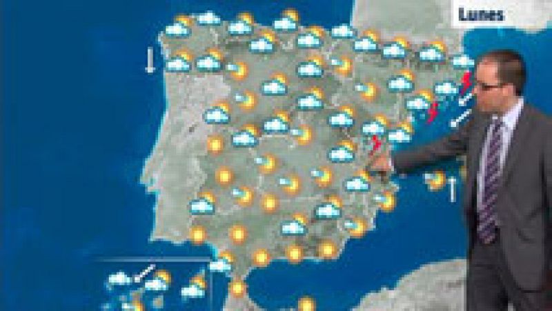 Bajan las temperaturas en el centro y el sur