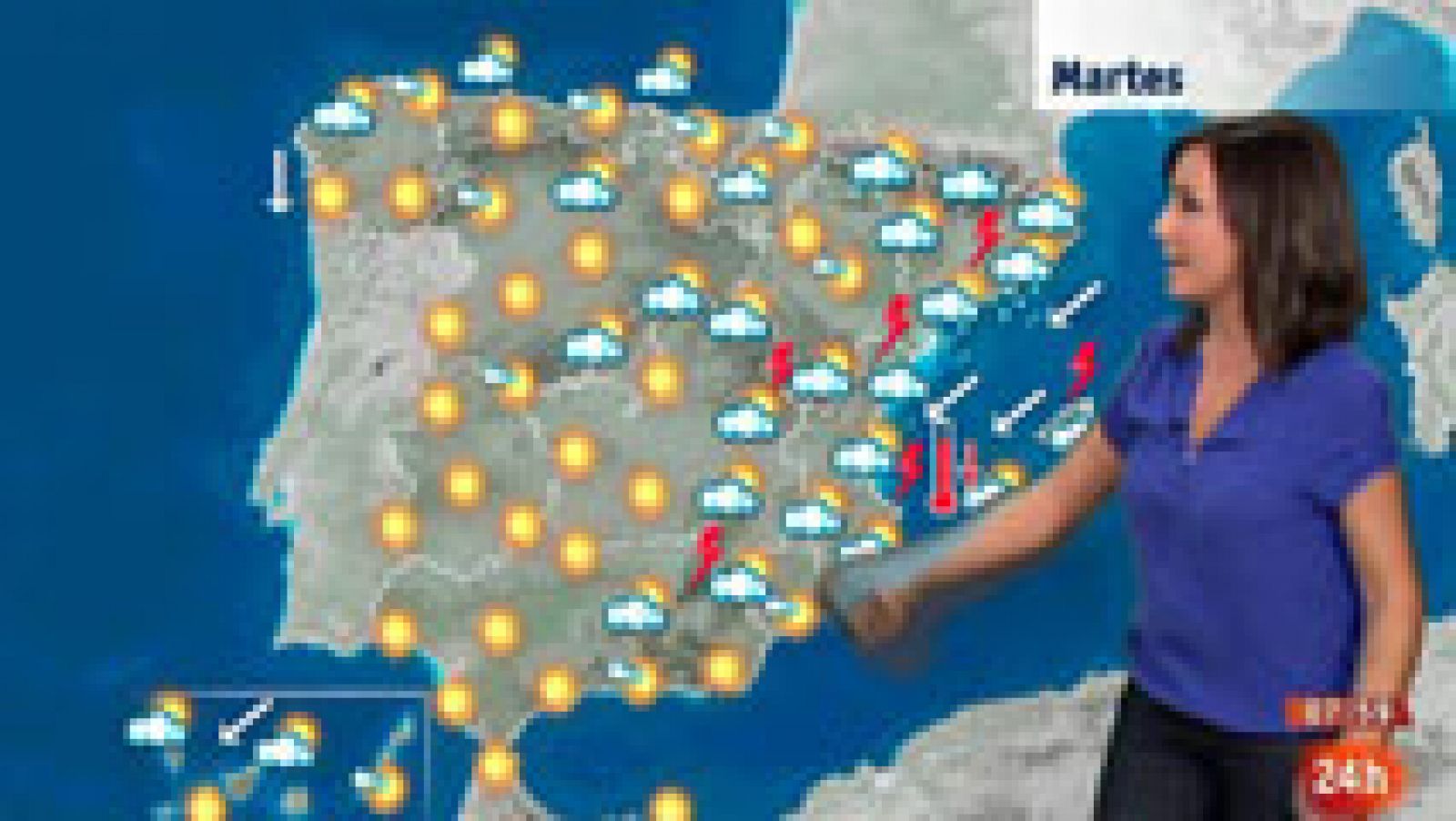 Siguen los chubascos y las tormentas en Cataluña y el Sistema Ibérico - El tiempo | Ver