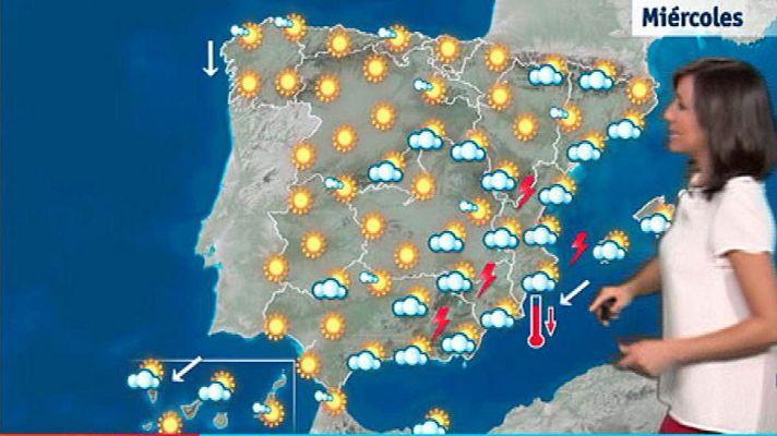 El tiempo - Suben las temperaturas en el norte y siguen las tormentas en el sureste