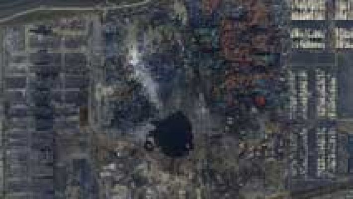 Telediario 1 - Riesgo elevado en la zona cero del siniestro de Tiajin