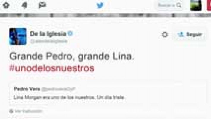Telediario 1 - La muerte de Lina Morgan, lo más comentado en las redes sociales a nivel mundial