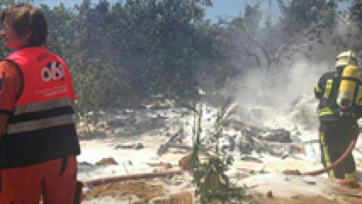 Telediario 1 - Fallece el piloto de un ultraligero tras un accidente en Sevilla