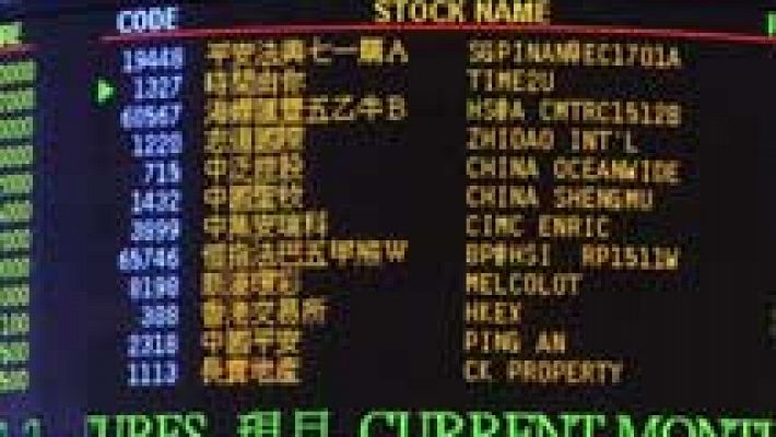 Telediario 1 - Las Bolsas chinas viven su peor jornada desde 2007