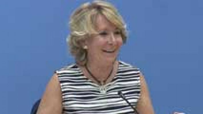Telediario 1 - Aguirre busca un pacto para echar a Carmena