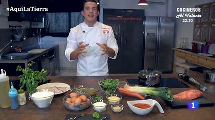 Carlos de Masterchef nos dedica un rico pastel de cabracho