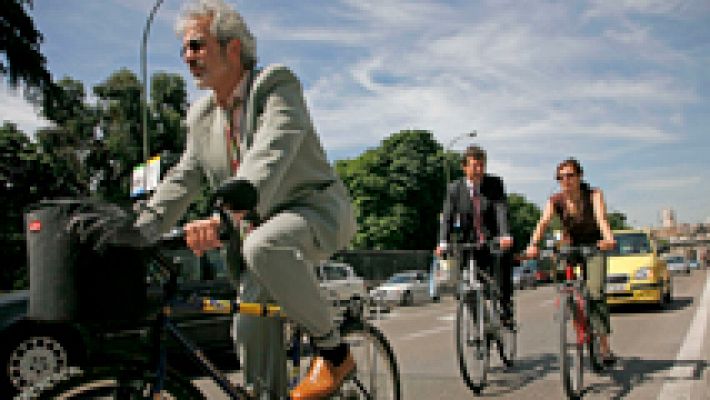 Telediario 1 - Muchos ciclistas madrileños circulan en estado de embriaguez