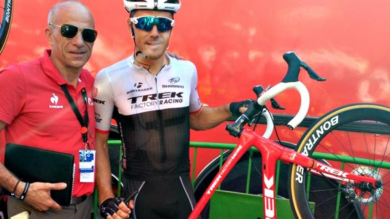 El ciclista vasco del equipo Trek ha sido el "piloto probador" de uno de los avances tecnológicos en el que más se ha trabajado de cara a su implantación en el ciclismo profesional.