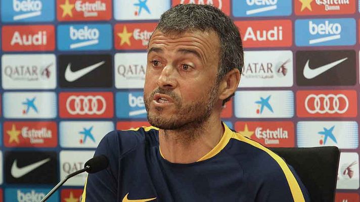 Telediario 1 - Luis Enrique: "El partido del Málaga es un reto atractivo"