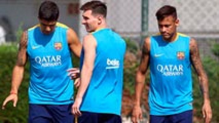 Telediario 1 - El Barça recupera a Neymar ante el Málaga