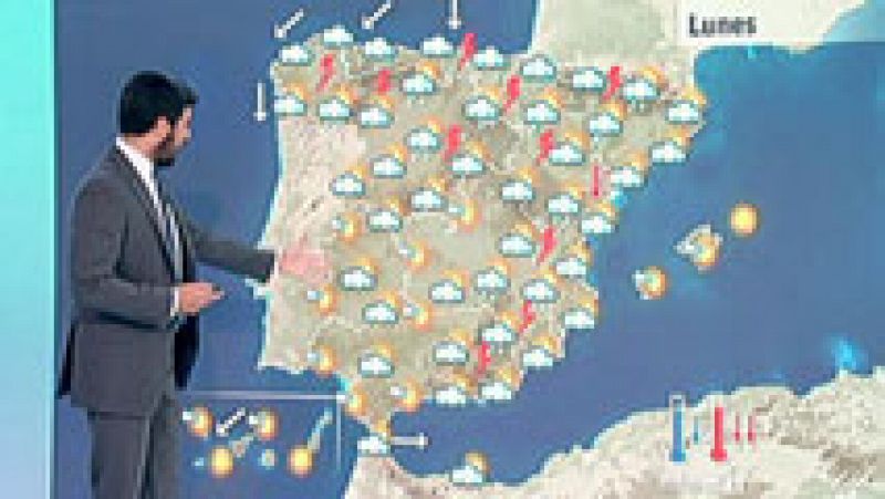 Fuertes tormentas en el tercio norte y la mitad oriental del país