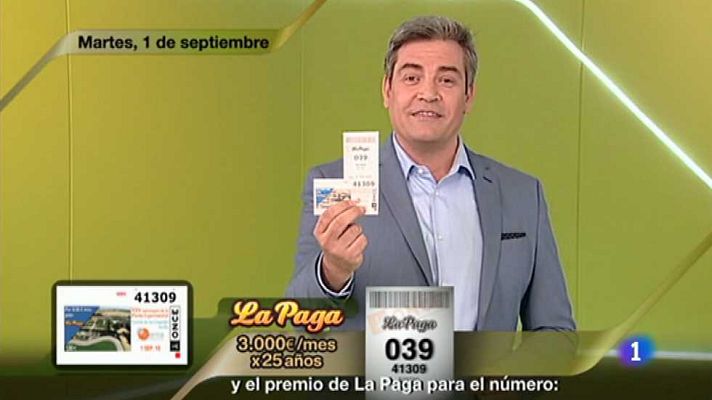 Sorteos ONCE - Sorteo ONCE - 01/09/15