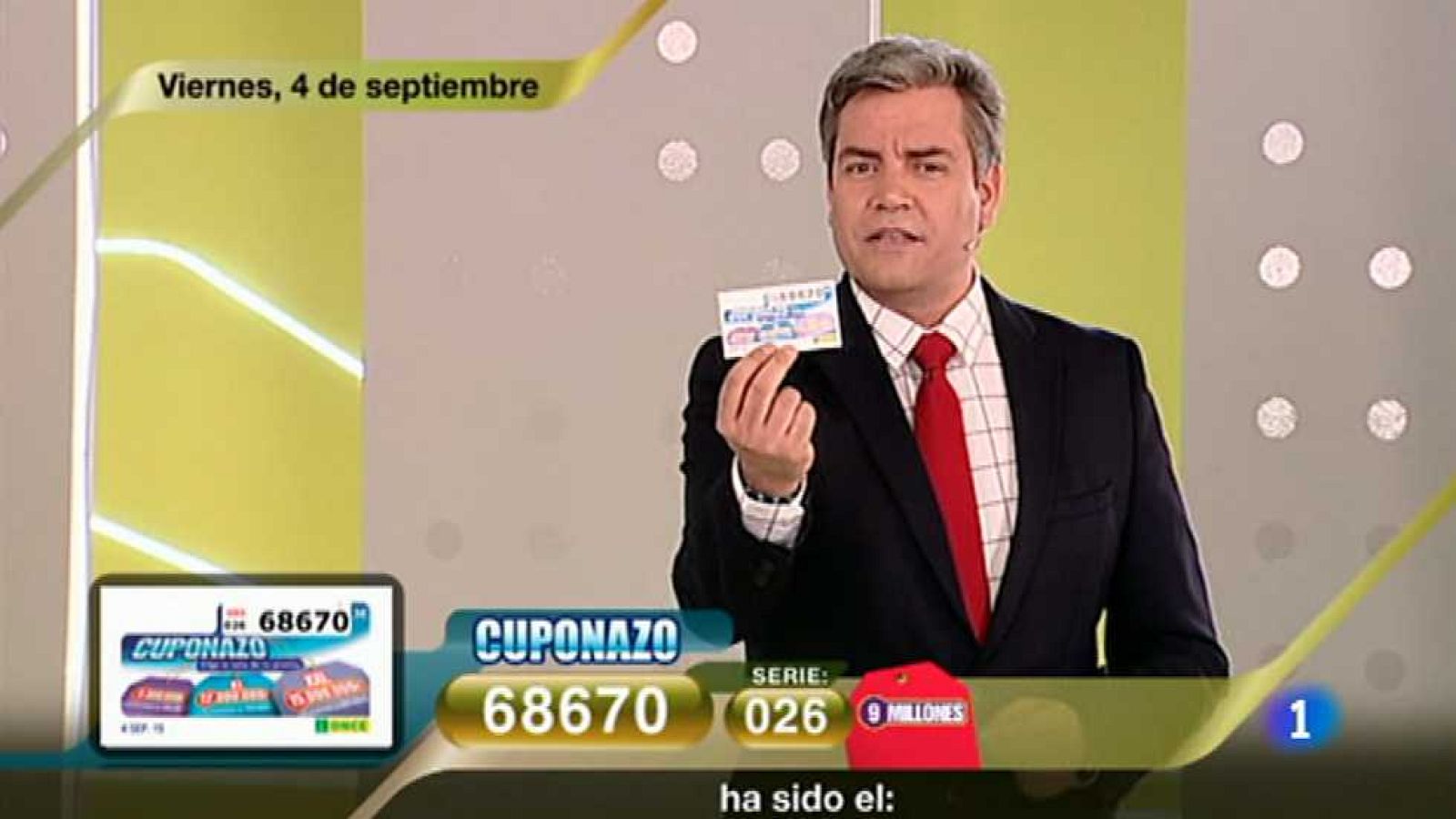 Sorteo ONCE - 04/09/15 - Ver ahora