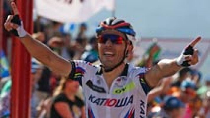 Telediario 1 - 'Purito' Rodríguez pone contra las cuerdas a Aru en la decimoquinta etapa