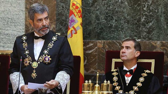 Telediario 1 - Lesmes: Declarar la independencia sería "traspasar los límites de la honestidad democrática"