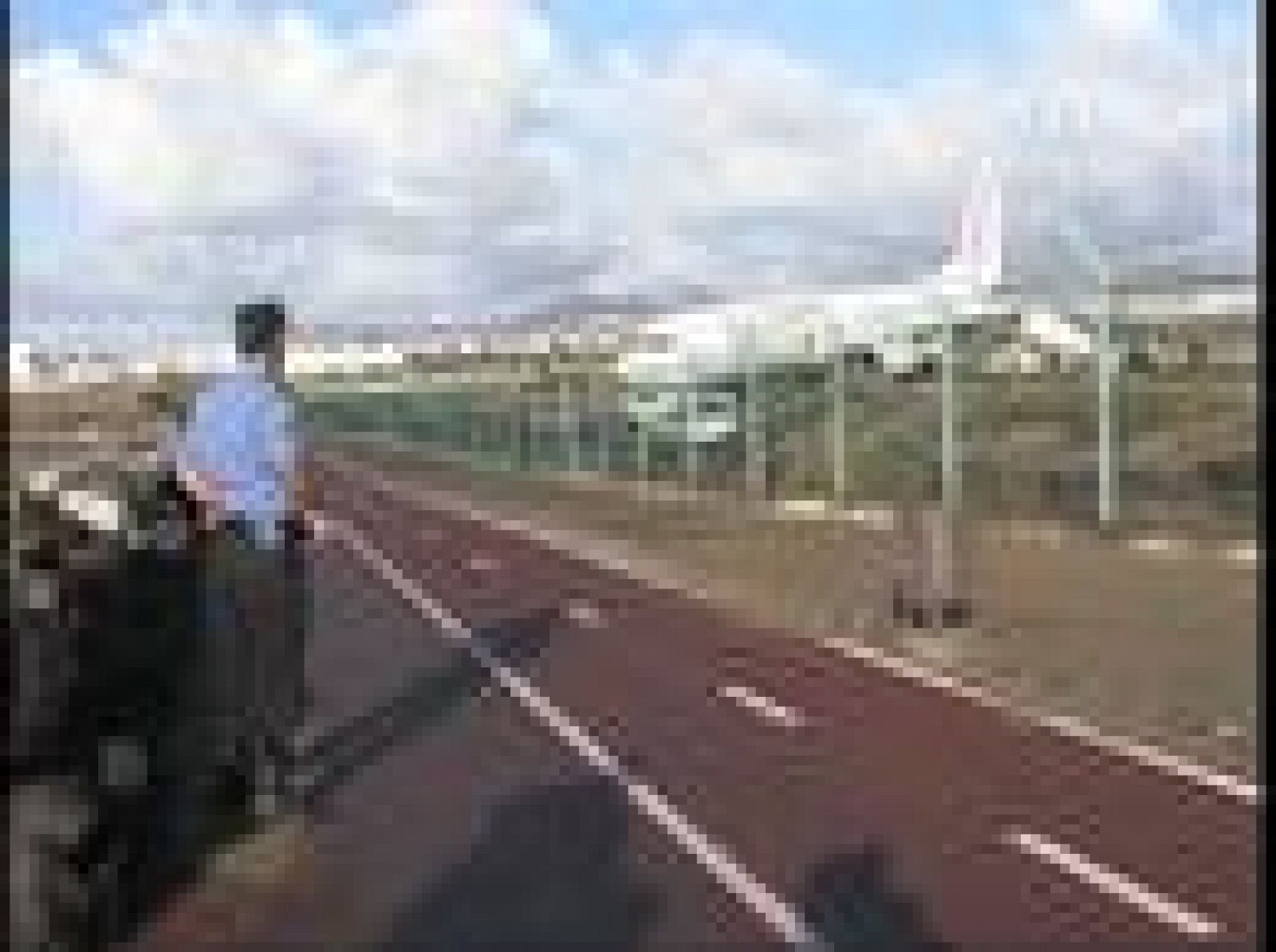 Primeras imágenes del avión de Lanzarote