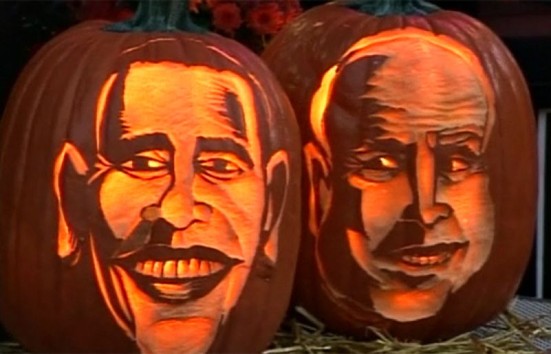 La campaña electoral, muy presente en Halloween