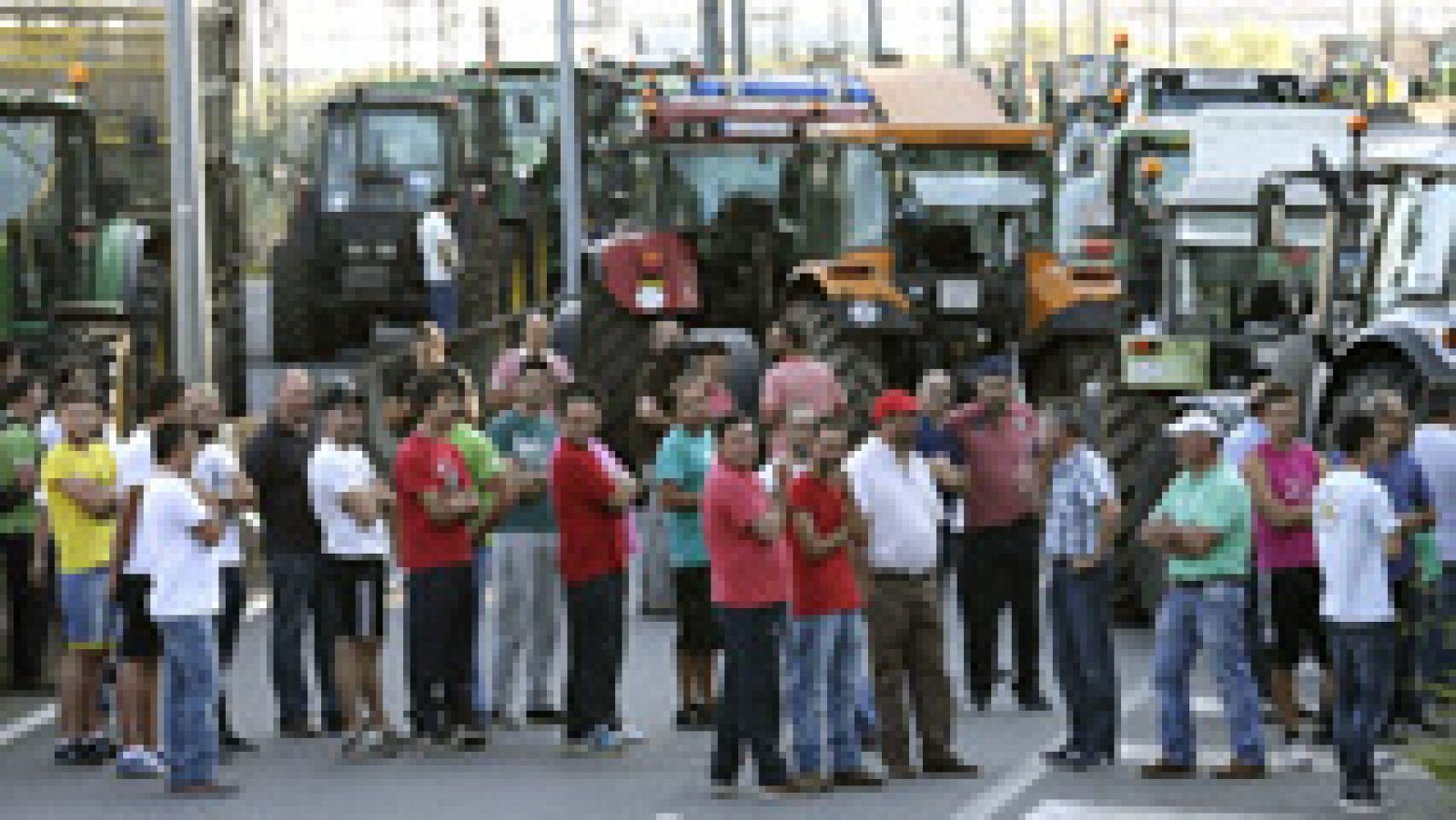 Telediario 1: Los ganaderos gallegos protestan por el bajo precio de la leche | RTVE Play