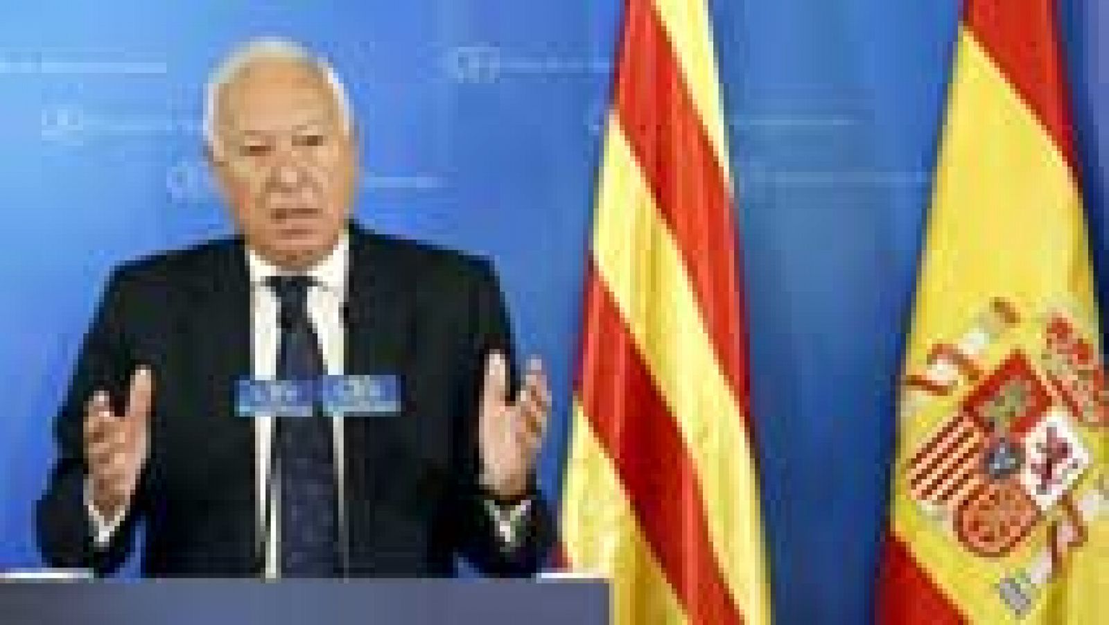 Telediario 1: Margallo defiende una reforma constitucional para encajar a Cataluña y cederle el IRPF | RTVE Play