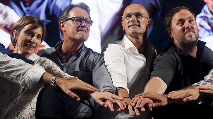 Telediario 1 - Los partidos políticos se preparan para el arranque de la campaña electoral catalana