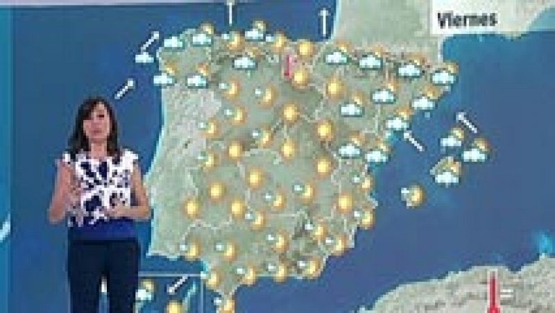 Chubascos en Cataluña y soleado en buena parte de la Península