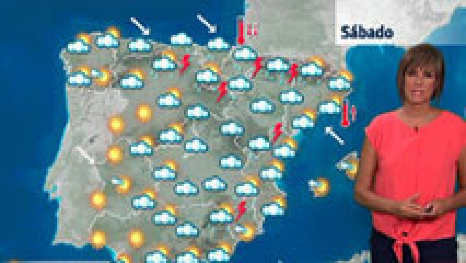 El tiempo: Cielos cubiertos en el norte con tormentas fuertes en Navarra y Pirineos | RTVE Play