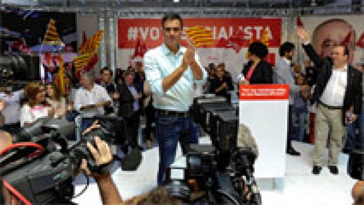 Telediario 1 - Pedro Sánchez: "Vamos a decirle a Mas que Cataluña es de todos los catalanes"
