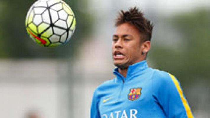 Telediario 1 - Atletico-Barça, duelo de campeones en el Calderón