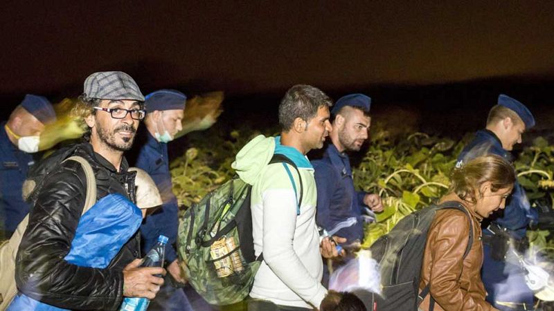 Récord de llegada de refugiados a Hungría