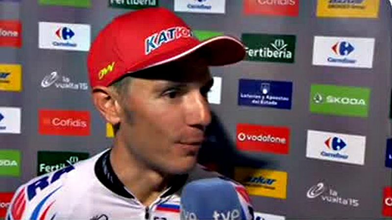 Joaquim "Purito" Rodrguez, segundo en la general de la Vuelta, se sinti indignado con Alejandro Valverde despus de que el murciano le arrebatara el maillot verde de la regularidad en la ltima etapa, jornada que el cataln considera "de fiesta"