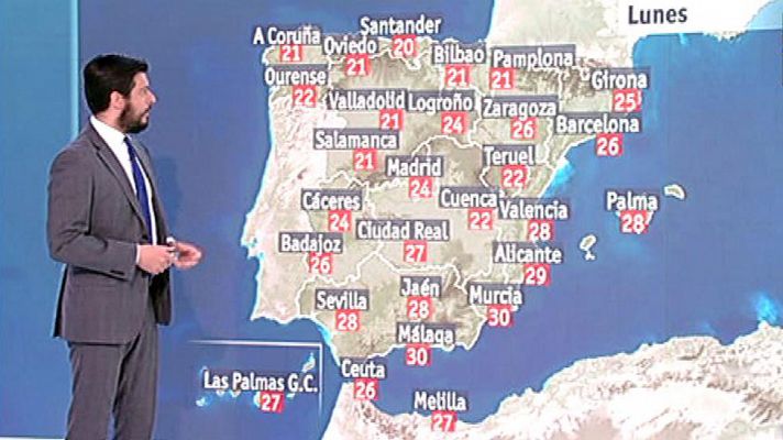 El tiempo - Tiempo otoñal para comenzar la semana