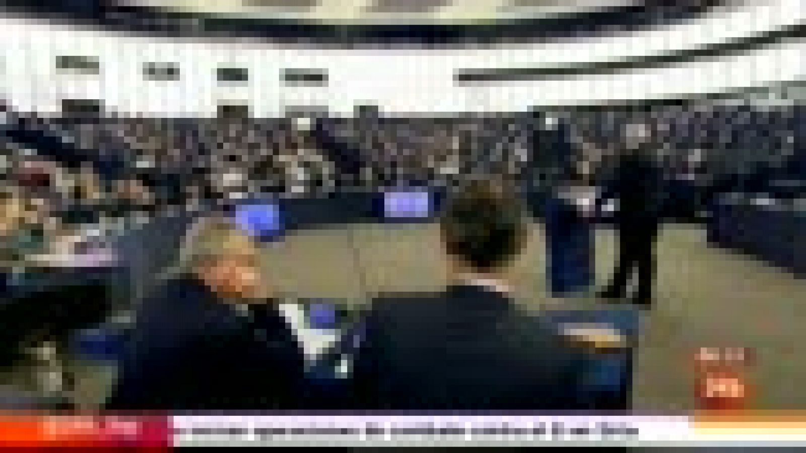 El presidente de la Comisión Europea, Jean Claude Juncker presenta en el Parlamento su análisis del "Estado de la Unión", en plena crisis de los refugiados.