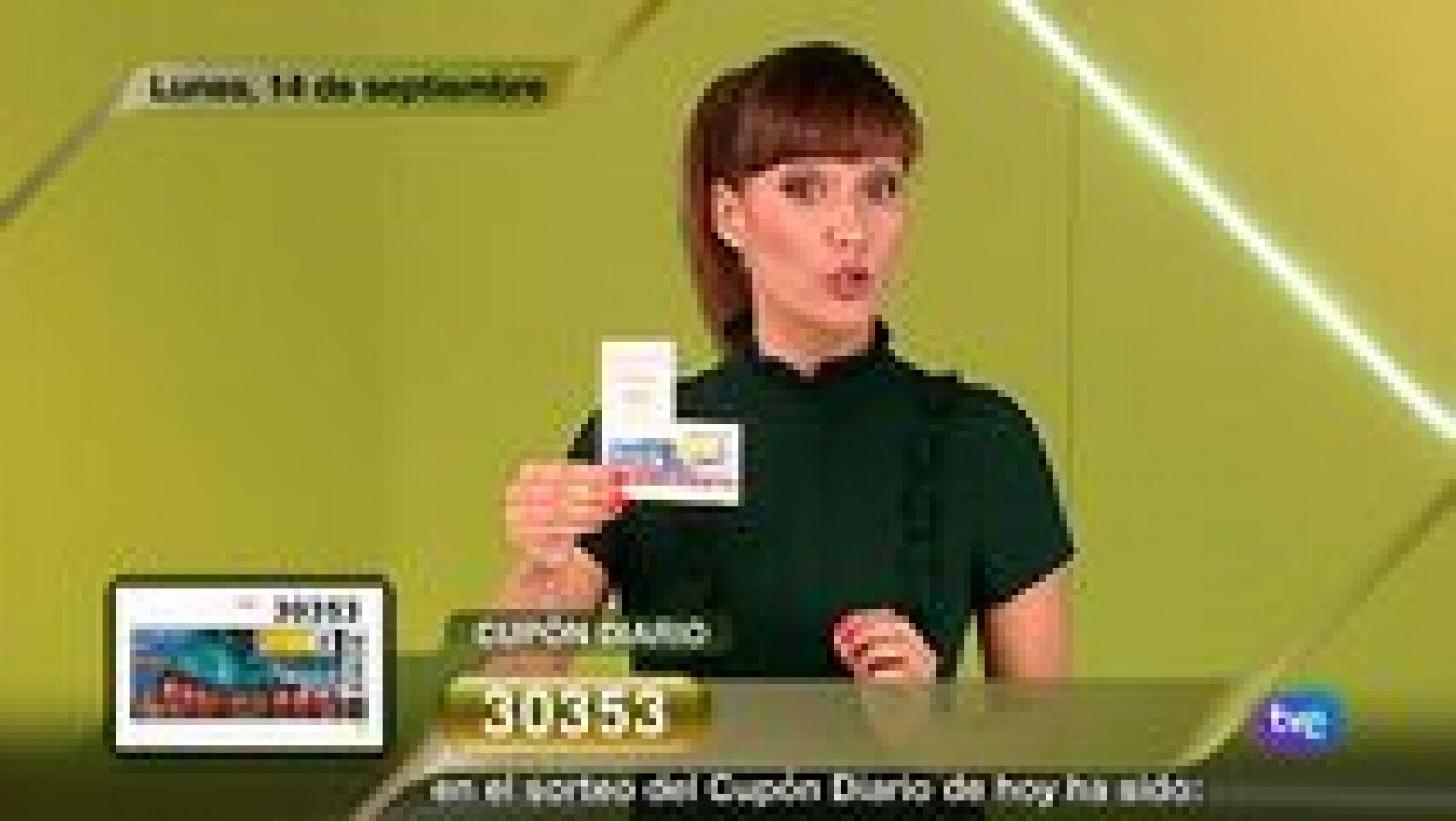 Sorteo ONCE - 14/09/15 - Ver ahora