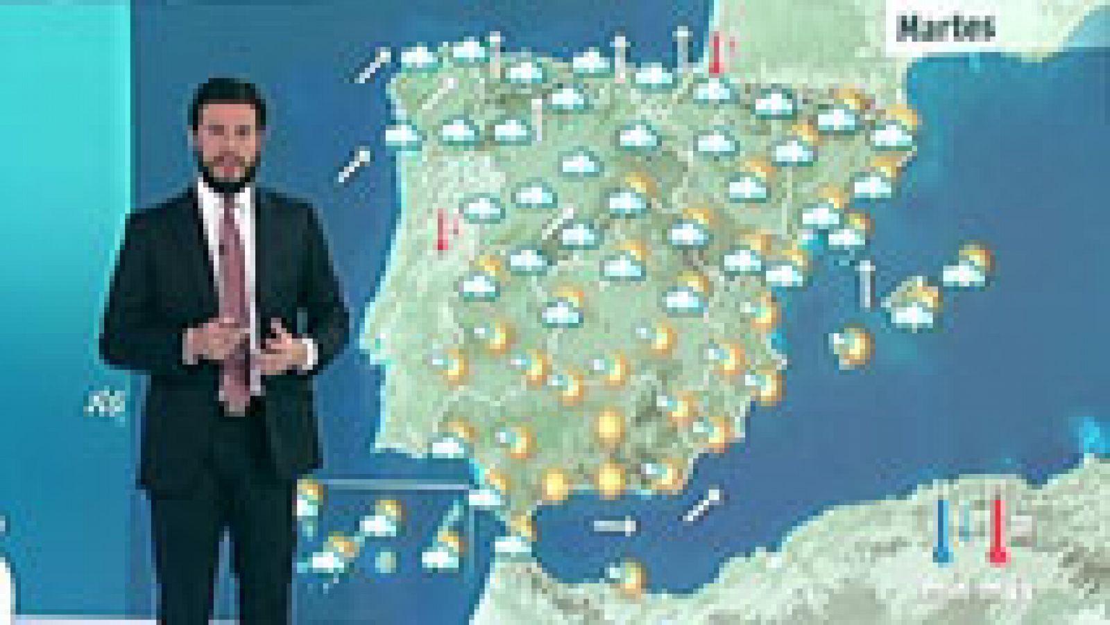 El tiempo: Temporal de viento y lluvia en el tercio norte | RTVE Play