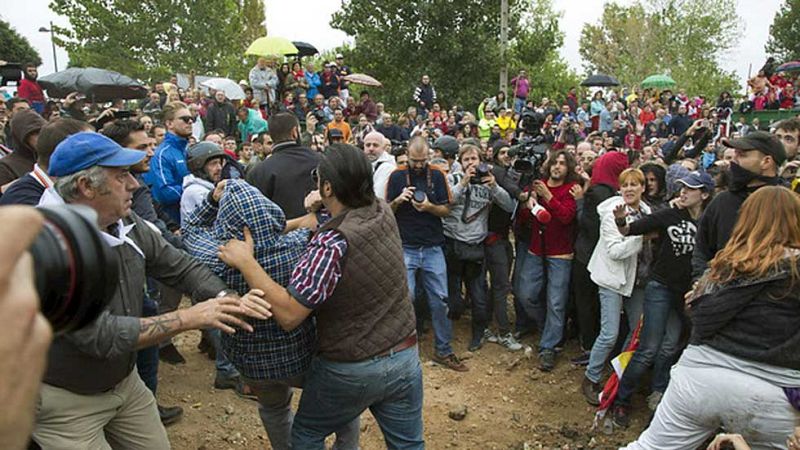 Enfrentamientos y protestas un año más en Tordesillas