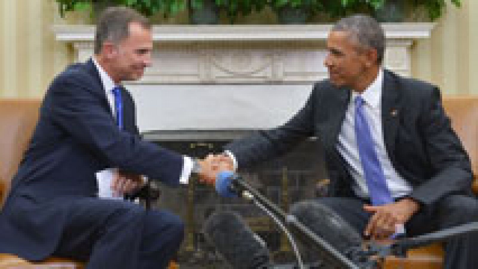 Obama traslada al rey su compromiso con una "España fuerte y unida" | Ver