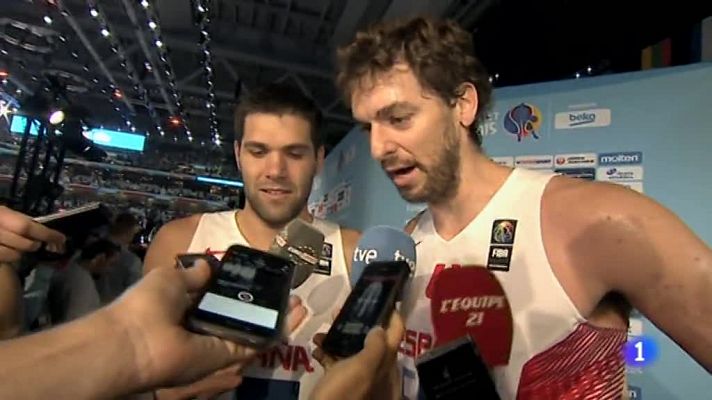 Telediario 1 - Pau Gasol: "Con este espíritu se puede ganar a cualquiera"