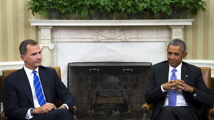 Telediario 1 - Mensajes de mandatarios en defensa de la "unidad" de España