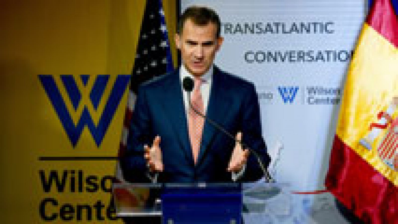 Telediario 1: Felipe VI pide a inversores de EEUU confiar en España | RTVE Play