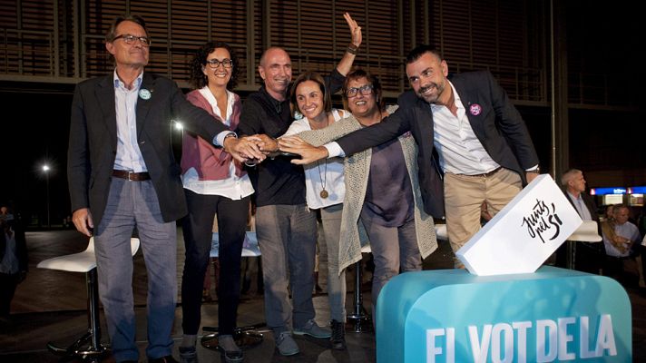 Telediario 1 - Las palabras de Obama siguen centrando los mensajes de la campaña de las elecciones catalanas