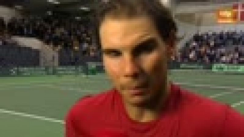 Nadal: "El partido ha sido cómodo, siempre con ventaja y sin sufrir mucho"